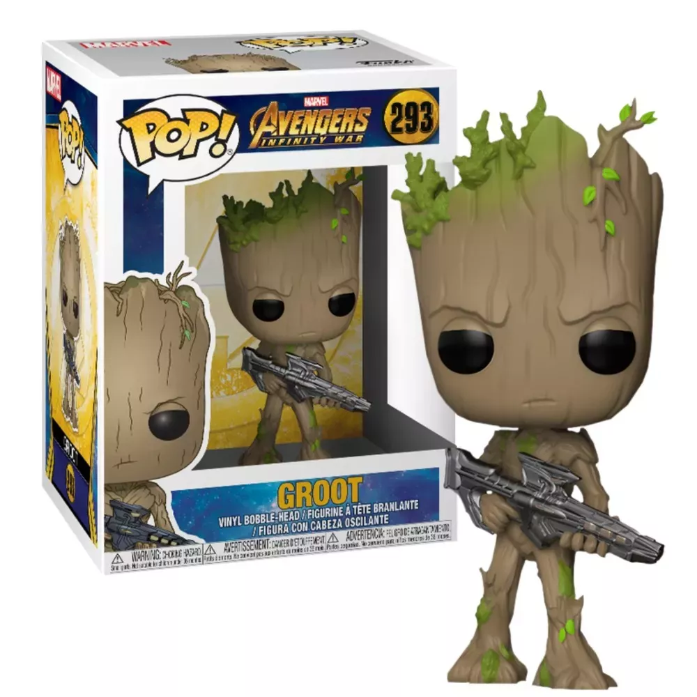 Фигурка Funko POP! Мстители: Грут с бластером | Купить настольную игру ...
